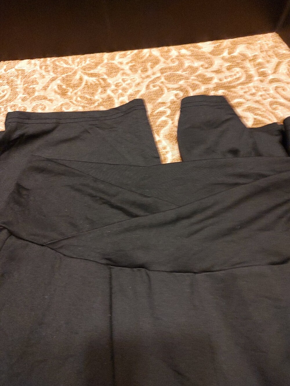🐈‍⬛🖤🐈‍⬛ Dreamy Comfy Onyx Jet Black Capri Leisure Yoga Pants - M - Picture 14 of 16